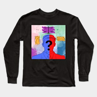 HEART VS BRAIN Long Sleeve T-Shirt